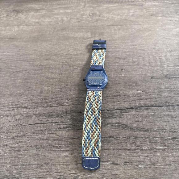 SKAGEN Samso Series Mens Solar Powered Watch Blue Green Braided Strap Tide Ocean